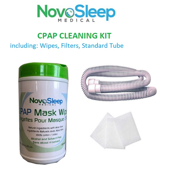 CPAP-Clinic Accessories : # 86020 CPAP Cleaning Kit including: CPAP hose, Filters and Wipes-/catalog/accessories/NovoSleep/86020-01