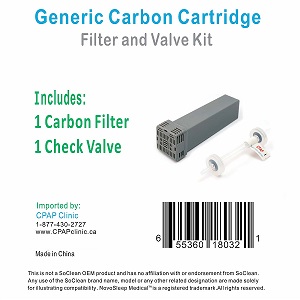 NovoSleep Accessories : # CC1207 SoClean 2 Compatible Generic Carbon Kit , 1 Cartridge Filter, 1 Valve-/catalog/accessories/NovoSleep/CC1207-02