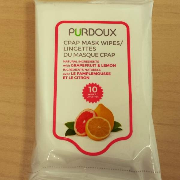 ChoiceOneMedical Accessories : # 52256 Purdoux CPAP Wipes (Grapefruit & Lemon) Single Travel Pack , 10 Wipes per-/catalog/accessories/cpap_clinic/752256-01