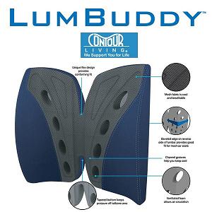 KEGO Accessories : # 900404 Contour LumBuddy Back Support , Grey-/catalog/accessories/kego/900404-01