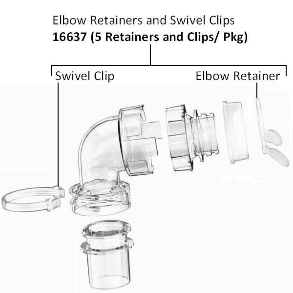 ResMed Replacement Parts : # 16637 Ultra Mirage Elbow Retainers and Swivel Clips , 5 Elbow Retainers and Swivel Clips/ Pkg-/catalog/full_face_mask/resmed/16637-02