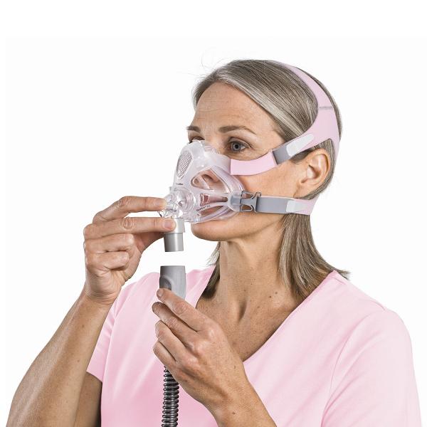 ResMed CPAP Full-Face Mask : # 62501 Quattro FX for Her with Headgear , Small (Pink)-/catalog/full_face_mask/resmed/62501-03