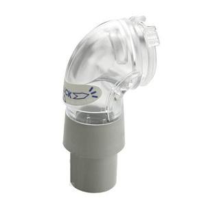 ResMed Replacement Parts : # 16566 Ultra Mirage II Elbow Assembly , including Clip, Vent Cover, Elbow and Swivel-/catalog/nasal_mask/resmed/16566-01
