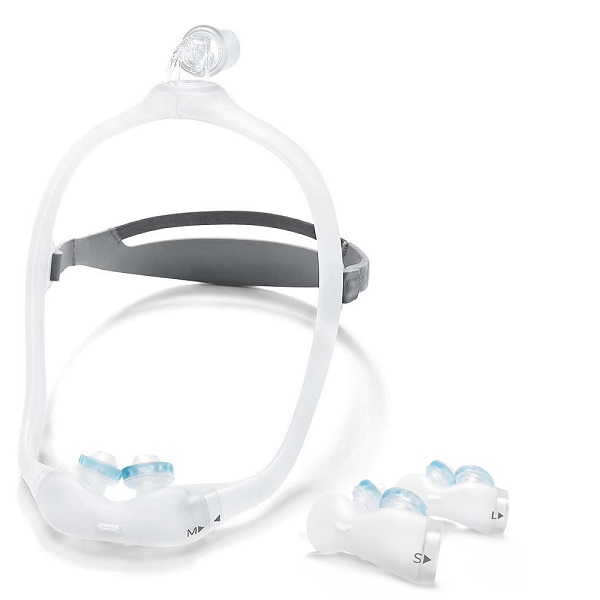 Philips-Respironics CPAP Nasal Pillows Mask : # 1125018 DreamWear Gel with Updated Headgear Design , Small frame - small cushion-/catalog/nasal_pillows/respironics/1124984-02